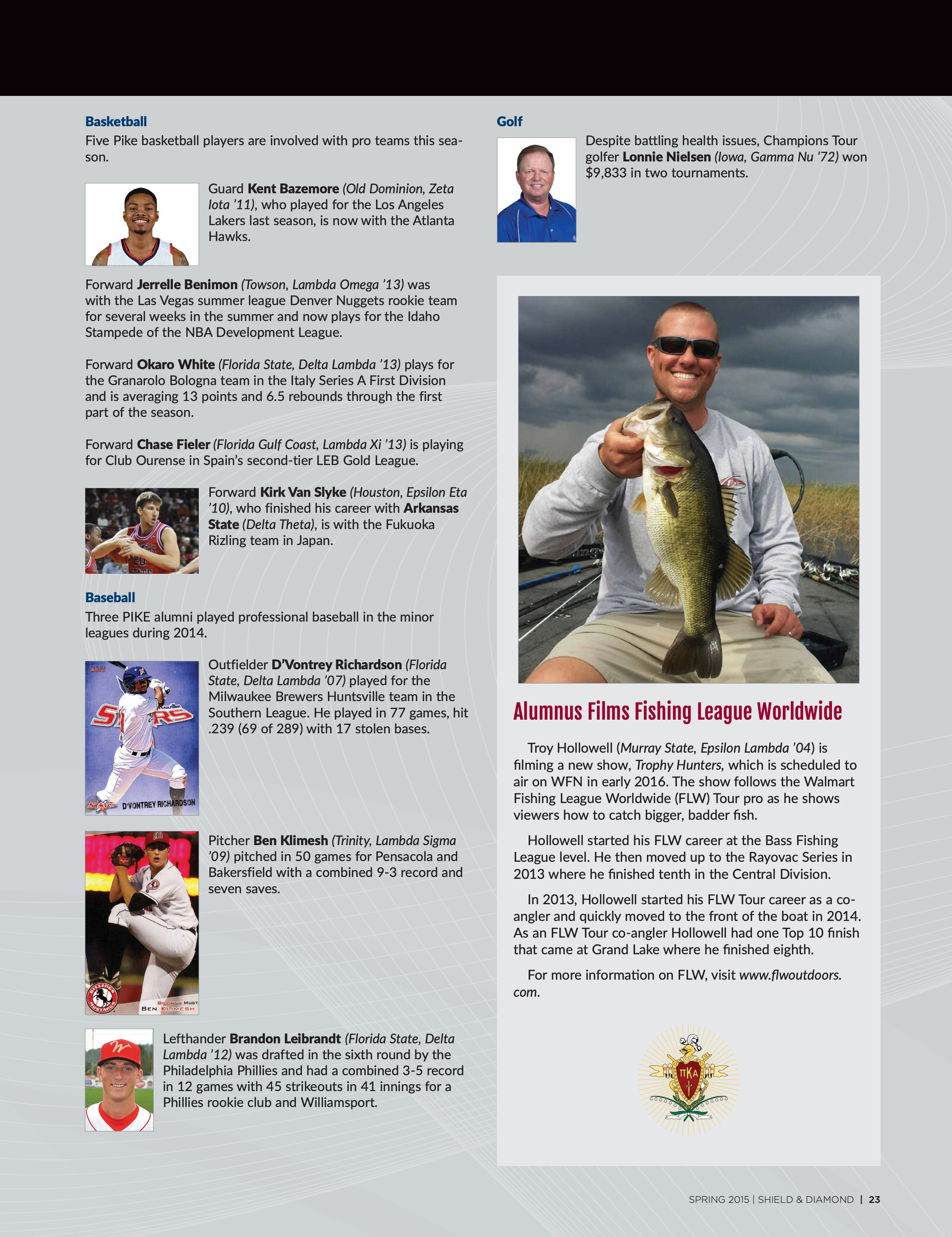 Alumnus Films Fishing League Worldwide